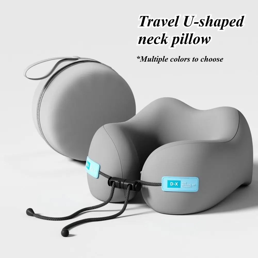 

Cooling U-Shape Neck Pillow Compact Lightweight Neck Support Cushion Portable Foldable Travel Neck Guard Pillow Men Women