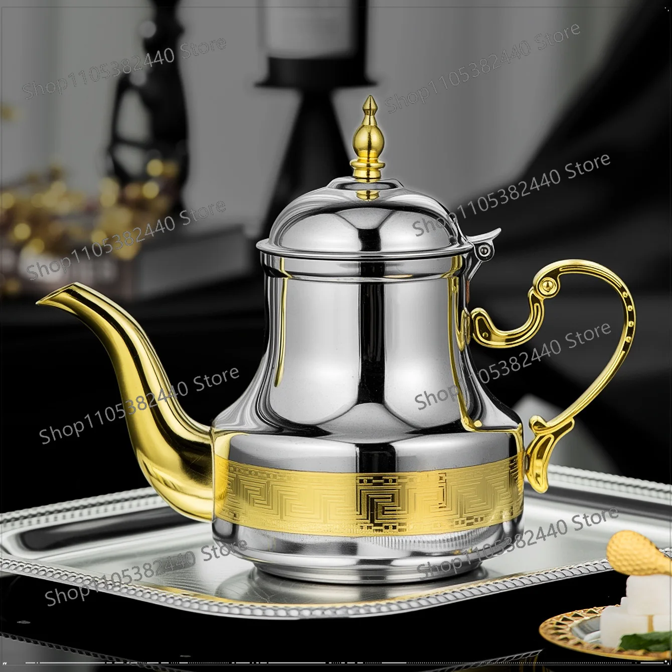 Stainless Steel Long Spout Tea Kettle, Versatile Boiling Pot for Coffee Oil Water, Restaurant Hotel Commercial Server