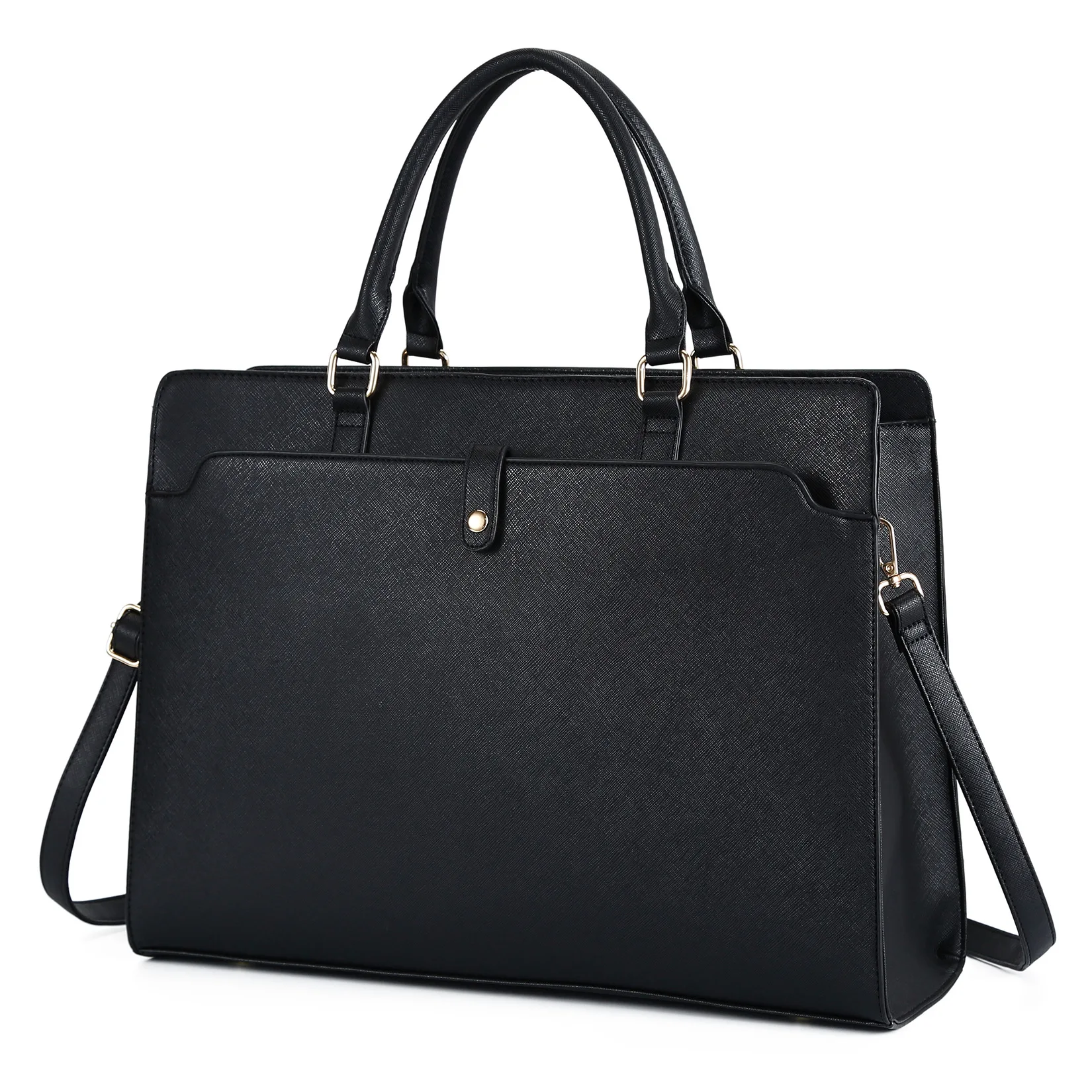 Tas Laptop Unisex 15.6 Inch Kapasitas Besar, Tas Selempang, Tas Jinjing, Tas Kerja untuk Pria dan Wanita