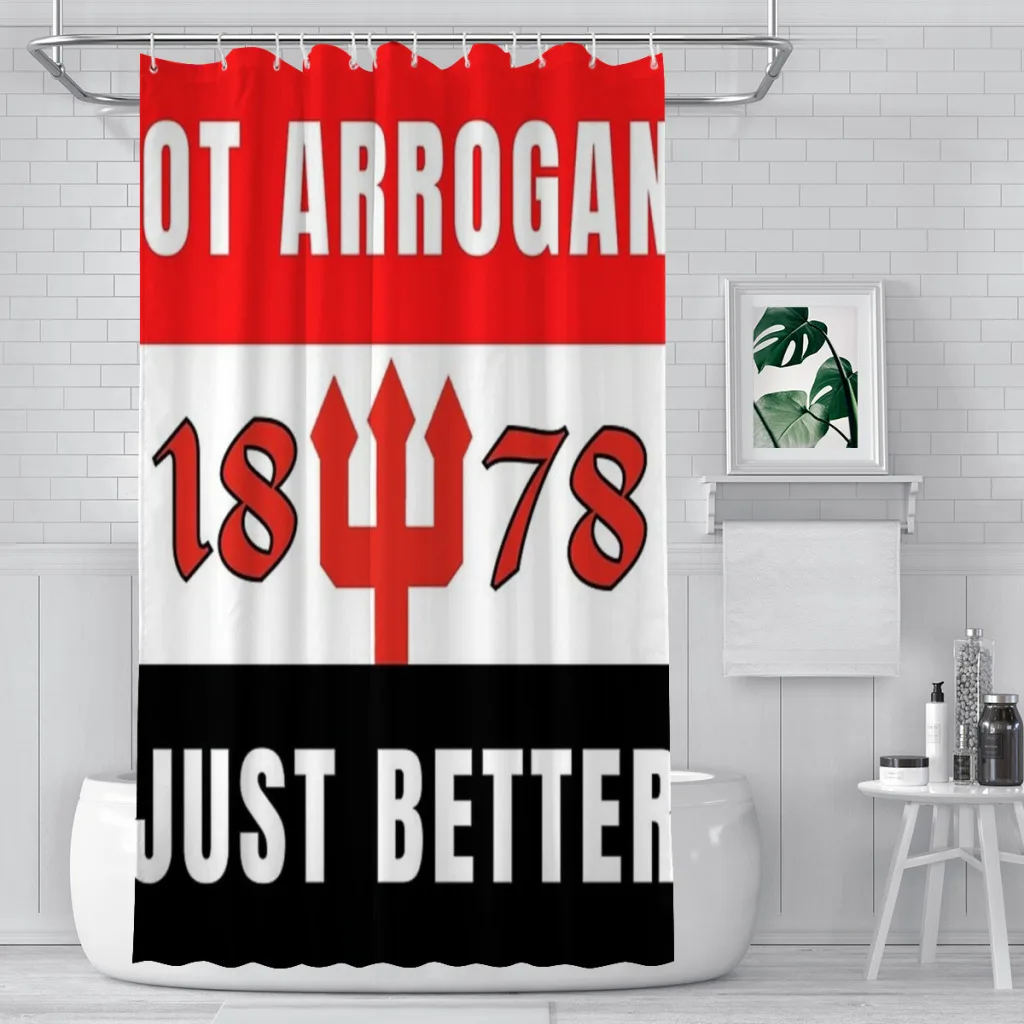 

NOT ARROGANT JUST BETTER Unique decor Modern Fabric Bathroom Shower Curtains art design Print Curtain