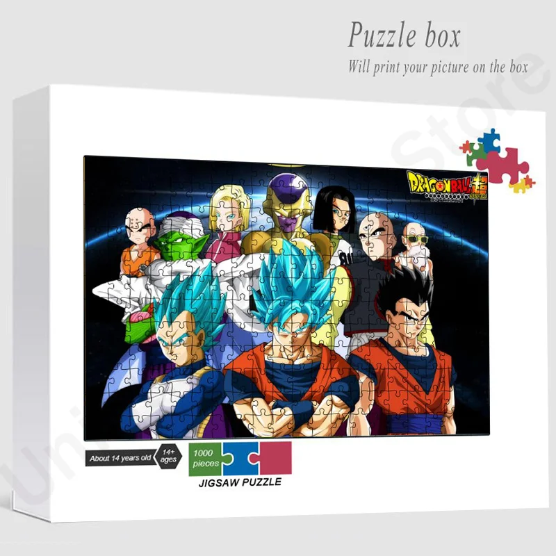

Пазлы с персонажами Dragon Ball, 1000 деталей, пазлы для взрослых, забавные настольные игры, развивающие игрушки для детей, подарки на день рождения