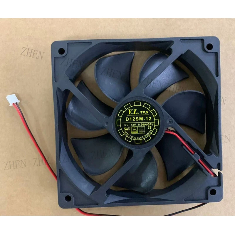 

S New for Yate Loon D12SM-12 12V 0.30A 2-Wire cooling fan#QW