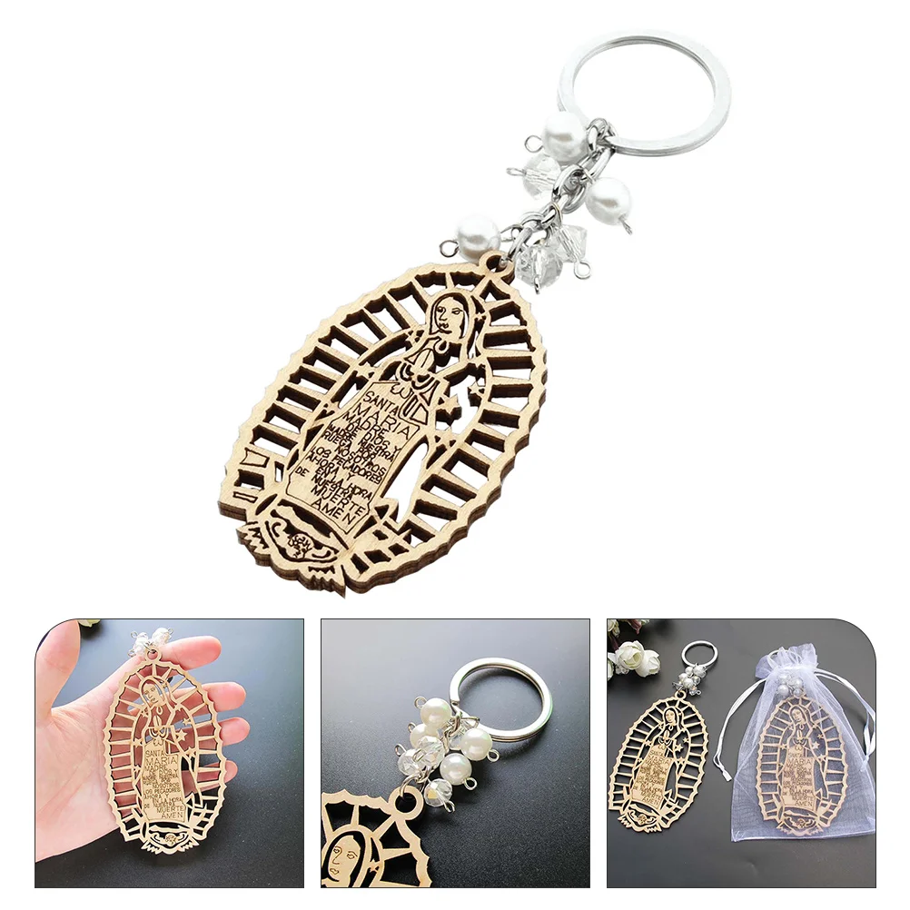 The Gift Baptism Keychain Baby Shower Party Decorations Bulk Virgin Guadalupe Favors for Girls Boys