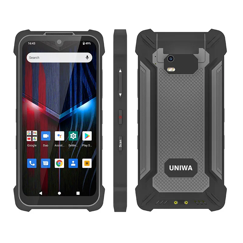 

UNIWA P551 1cm Ultra-Thin IP68 Waterproof Handheld Terminal NFC Octa Core Smartphone OTG Android Rugged 2D Barcode Scanner PDA