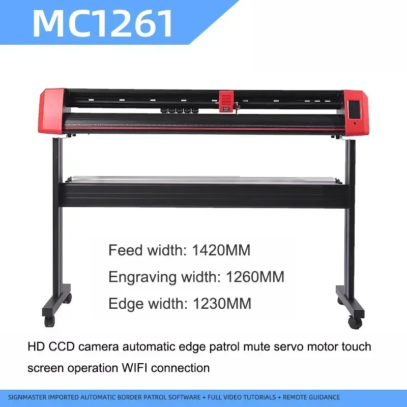 Advertising contour cutter / vinyl plotter / film cutter, electric plotting and cutting machine (servo-motor driven)