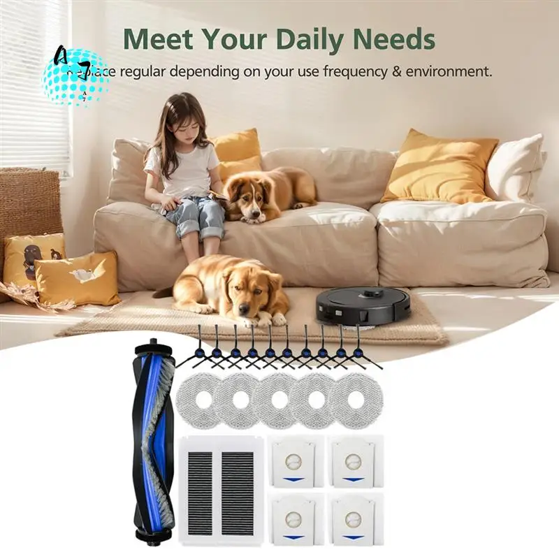 

A07F-для Ecovacs DEEBOT N30 PRO аксессуары для подметальных роботов, запасные части для чистки, основная боковая щетка, фильтр для швабры