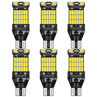 6PCS T15 W16W 921 912 T16 T10 902 LED Bulbs High Power 45pcs 4014SMD Super Bright 1200LM Replace for Car Reversing Light White
