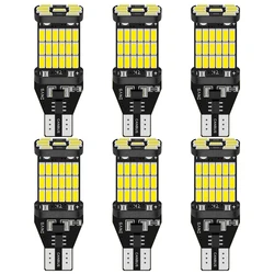 6PCS T15 W16W 921 912 T16 T10 902 LED Bulbs High Power 45pcs 4014SMD Super Bright 1200LM Replace for Car Reversing Light White