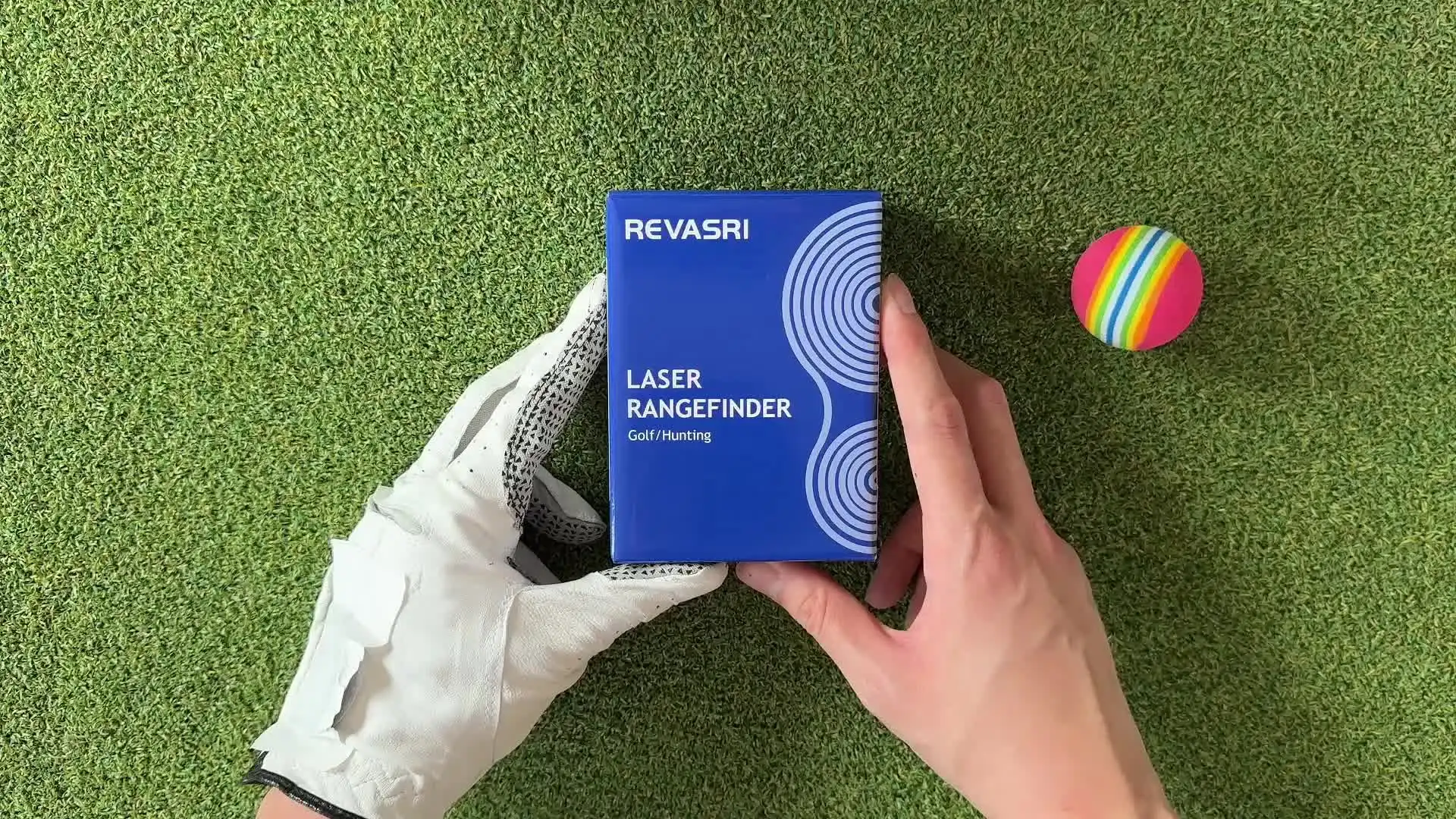 REVASRI 600M/Yard Golf Laser Rangefinder with Slope Compensation Flagpole Lock Vibration USB-C Rechargeable for Golfing