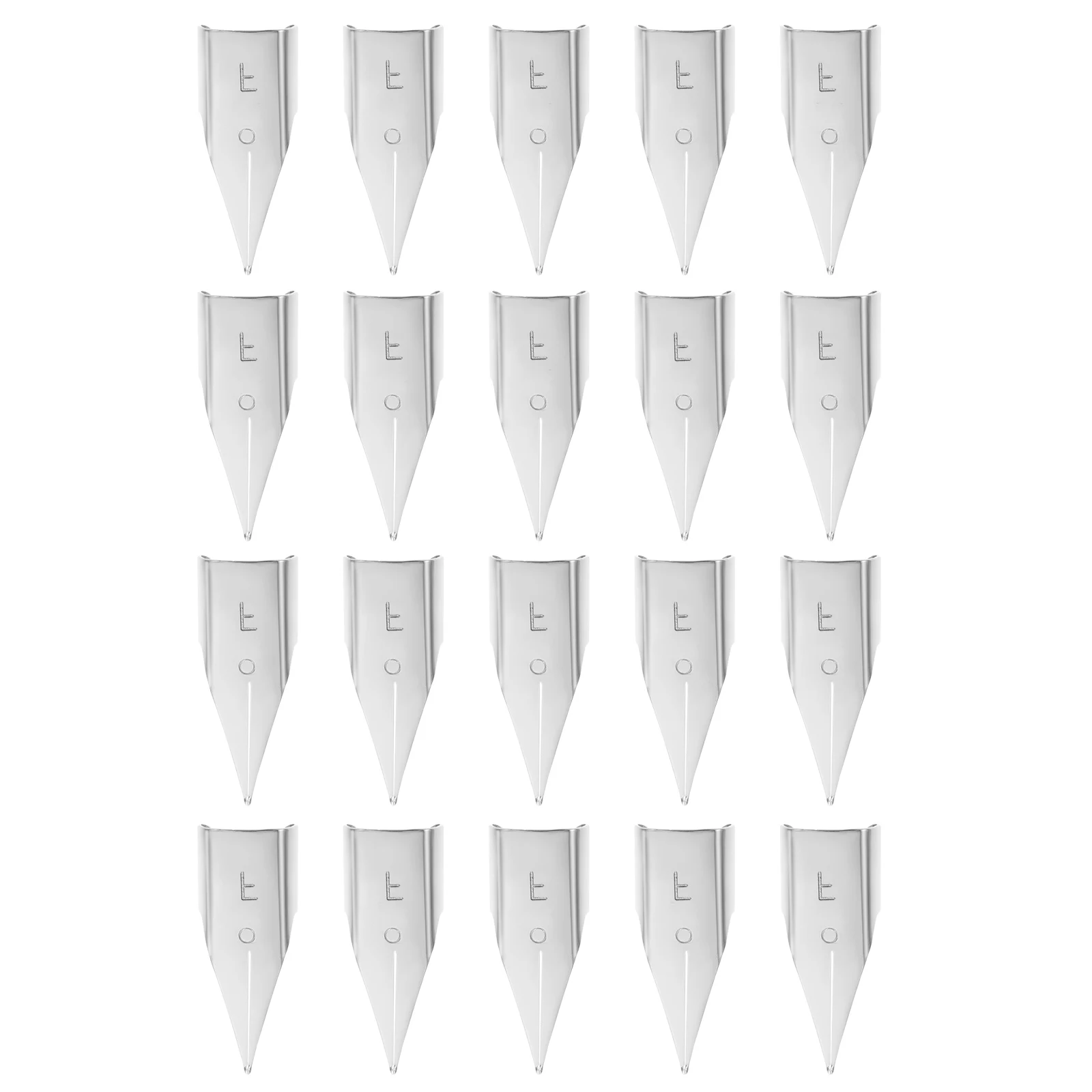 

20pcs Fountain Nibs Replacement Tips Metal Writing Pen Replacement Tips Smooth Student Calligraphy Pens Daily Premium