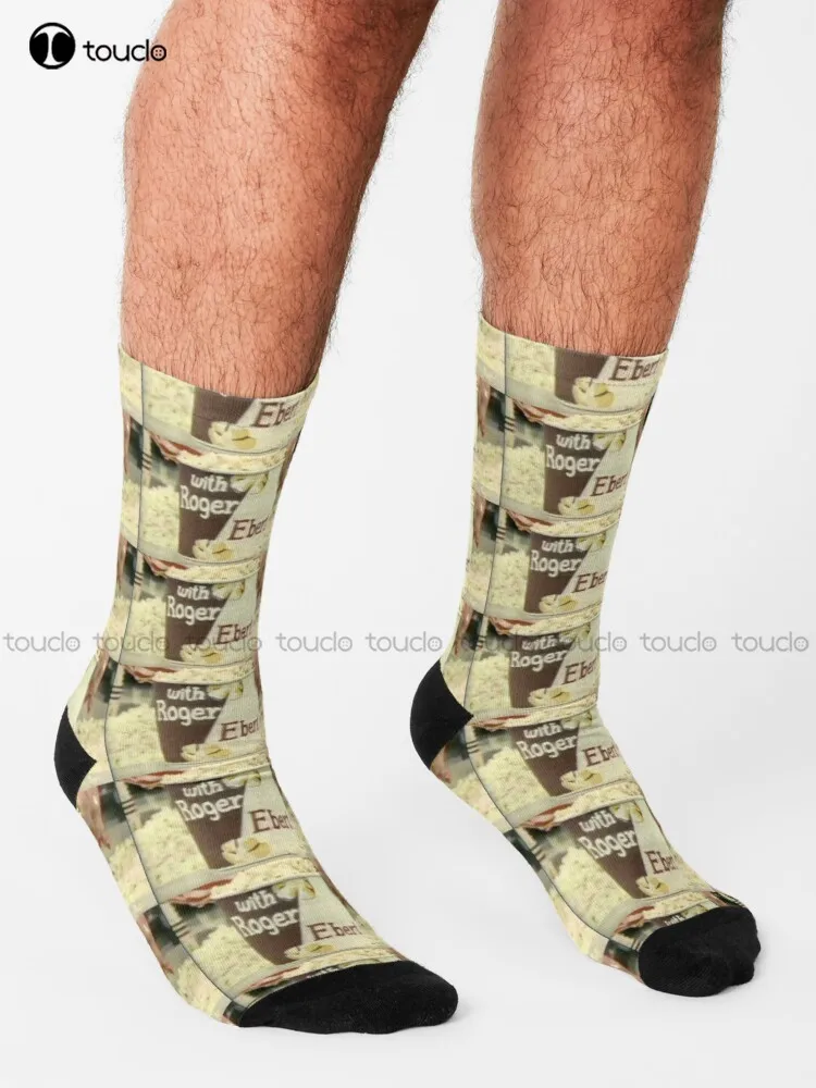 Sneak Previews Roger Ebert Intro Socks Sock Boots Personalized Custom Unisex Adult Teen Youth Socks 360° Digital Print Harajuku