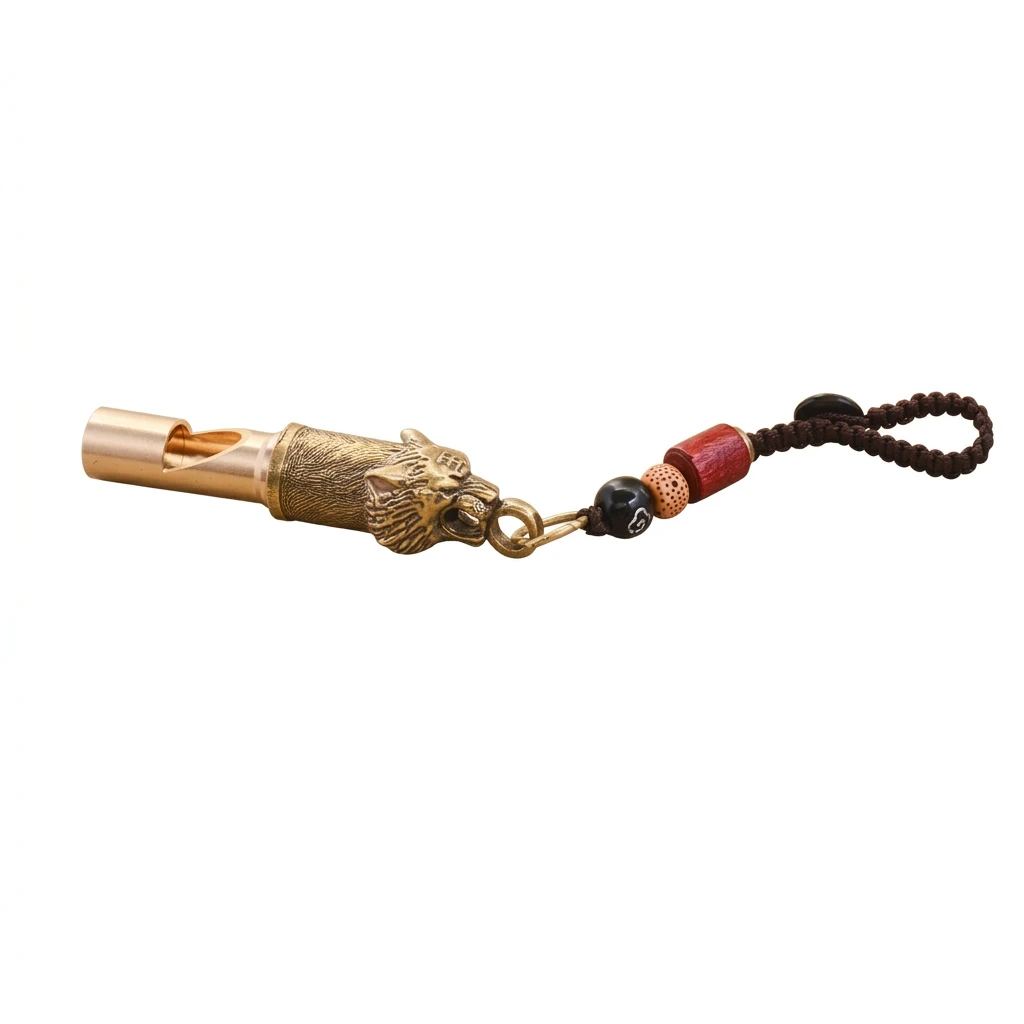 Survivalist Whistle Emergency Survival Tool High-Decibel Pure Copper Dragon Pendant for Camping Hiking Gear Durable