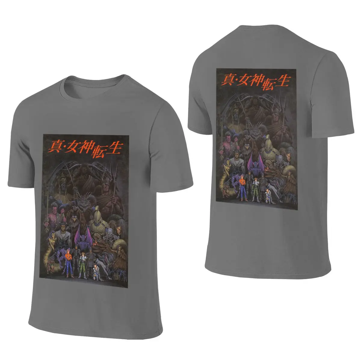 SMT Repro Poster Korean Style Reversible T-shirt Sweet-Cool Vibe Thin For Summer Tees