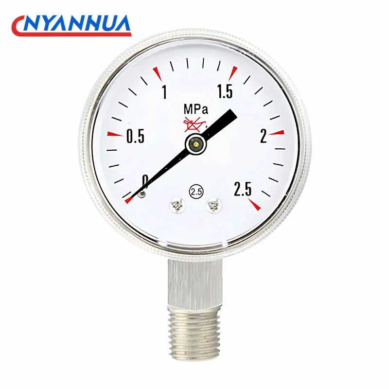 Corrosion resistant air pressure for NPT1/4 stainless steel pressure gauges and pressure reducing valves