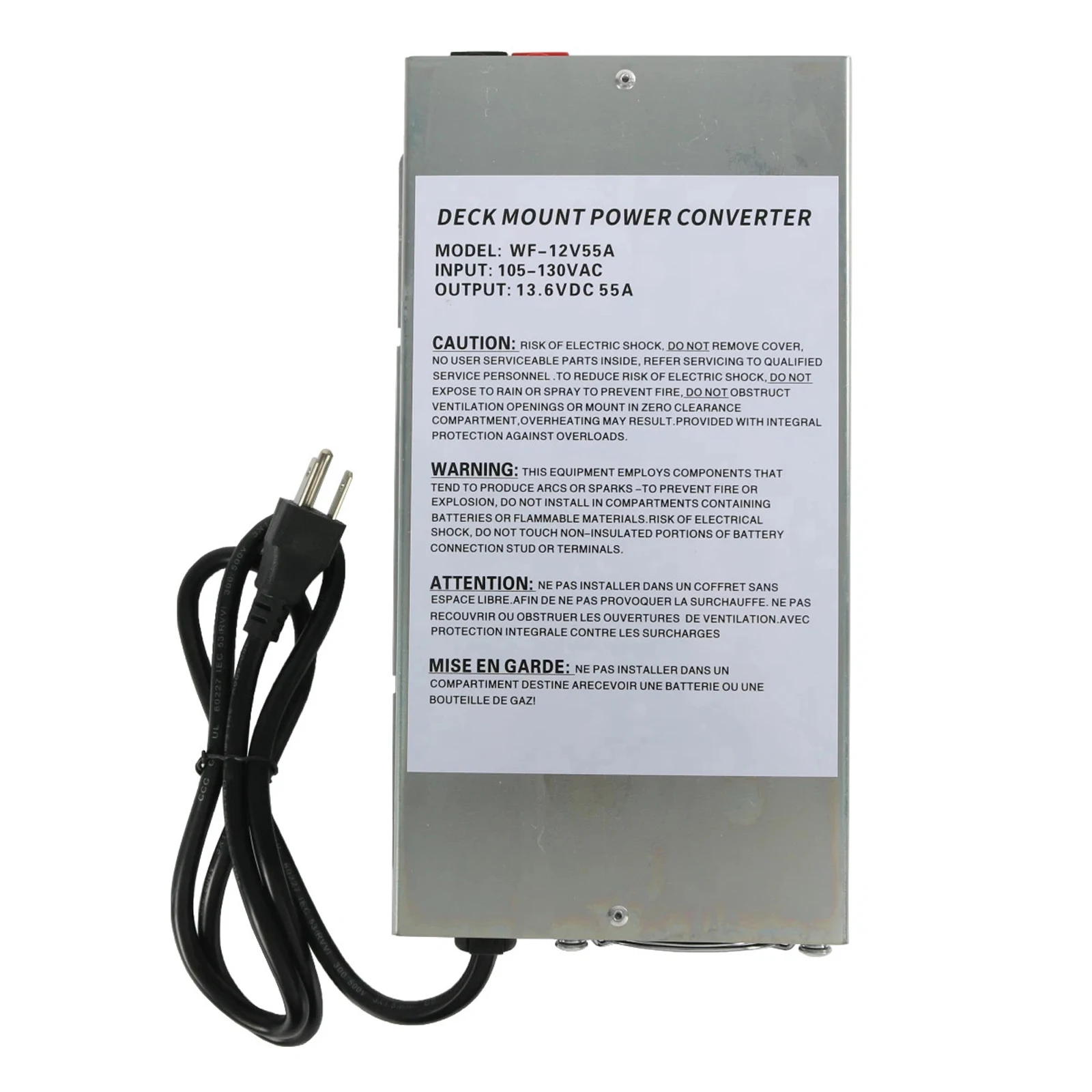 Artudatech Converter 55 Amp Power Converter Charger For RV Trailer Camper 12V WF-9855 WF-8955-AD