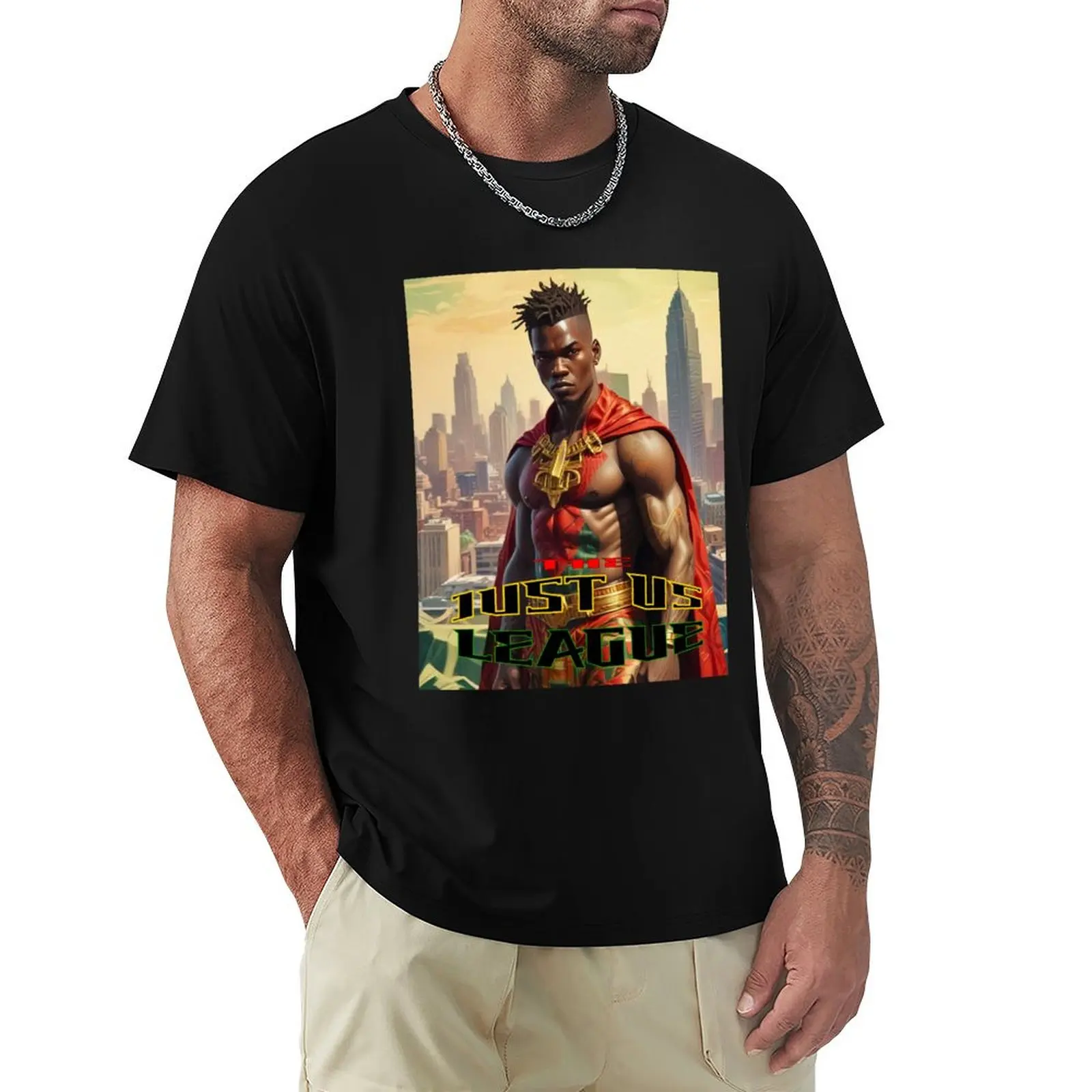 

The Just Us League T-Shirt vintage summer top essential t shirt Funny t-shirt shirts graphic tee men