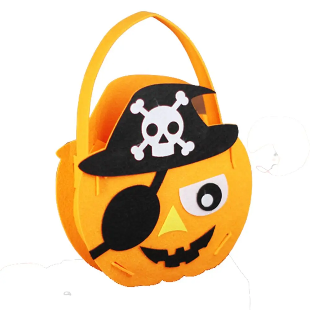 

Toys For Kids Halloween Decoration DIY Material Ornament Halloween Bag Storage Bucket Halloween Candy Bag Gift Basket