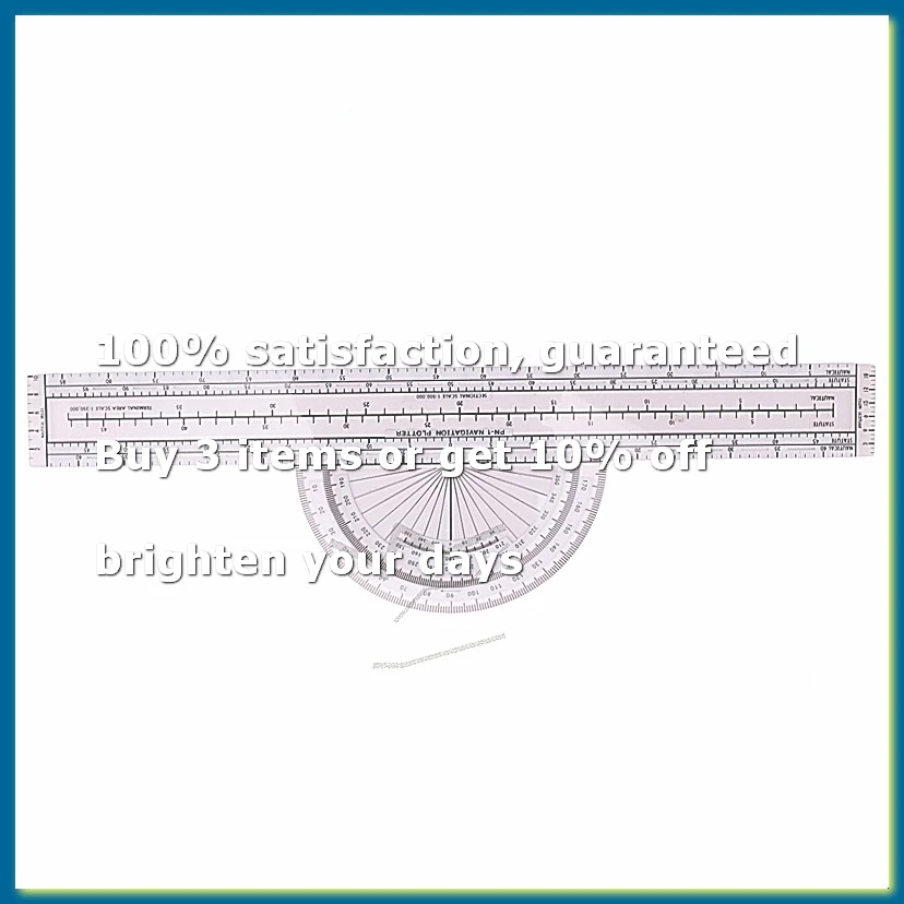 ●Aviation Navigation Plotter, Premier Fixed Plotter with WACCharts, Flight Planning Tools for Pilots, for Students-A57M