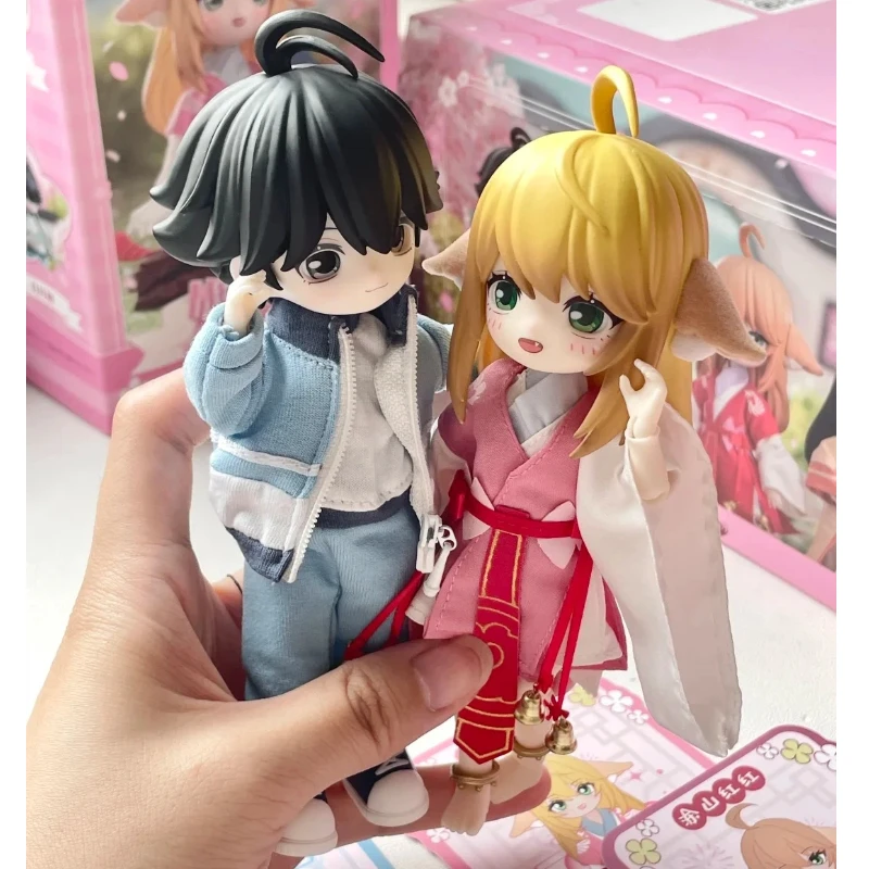 

Yuewen Official Fox Spirit Matchmaker Bjd Blind Box 1/12 Scale Tushan Honghong Action Figure Collectible Gift For Anime Lovers
