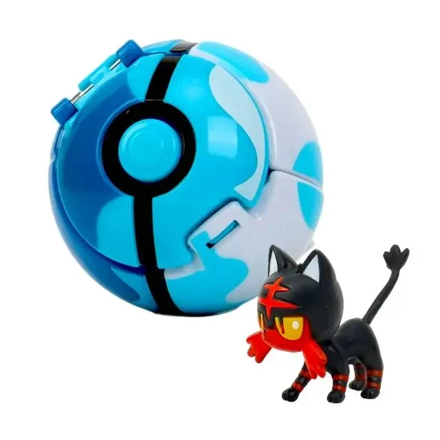 Pokeball Pokemon Beeldje Elf Bal Anime Figuur Cartoons Pikachu Charizard Pocket Monster Huisdier Anime Action Model Speelgoed Kinderen Geschenken