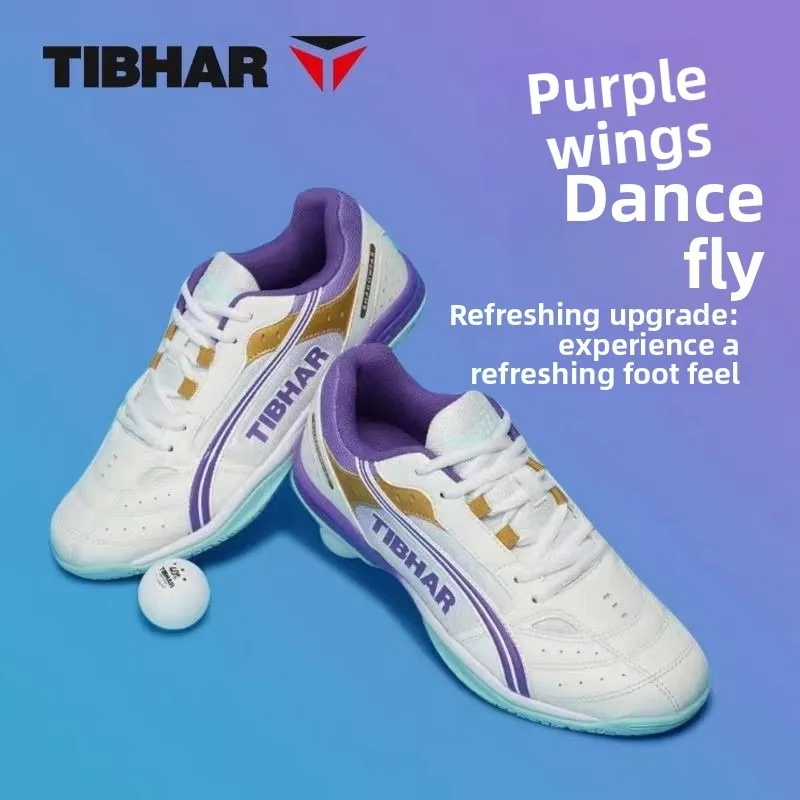 TIBHAR Flying Table Tennis Shoes for Men and Women, Professional Competition Training Shoes, Breathable and Non slip