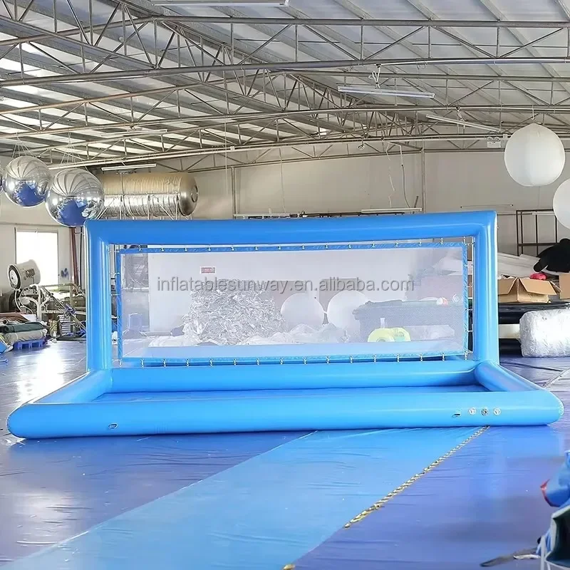 Piscina de voleibol al aire libre de cancha de voleibol inflable de PVC de grado comercial, campo de voleibol de agua de playa para juegos deportivos envío gratis