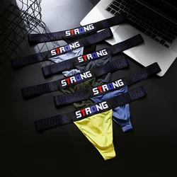 Antibacteriano masculino cueca com corda, calça masculina, respirável, dinâmica, tanga gay, roupa interior masculina, sexy, modal