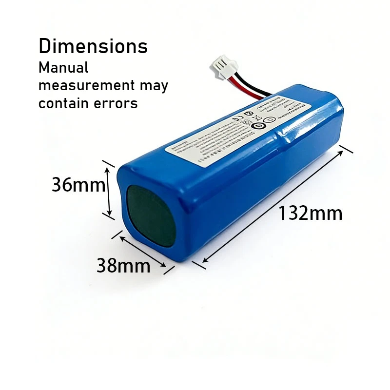 Suitable for Xiaomi sweeping robot 14.4V-4S2P/6600mAh/7800mAh/9800mAh/12800mAh/sweeper rechargeable lithium battery