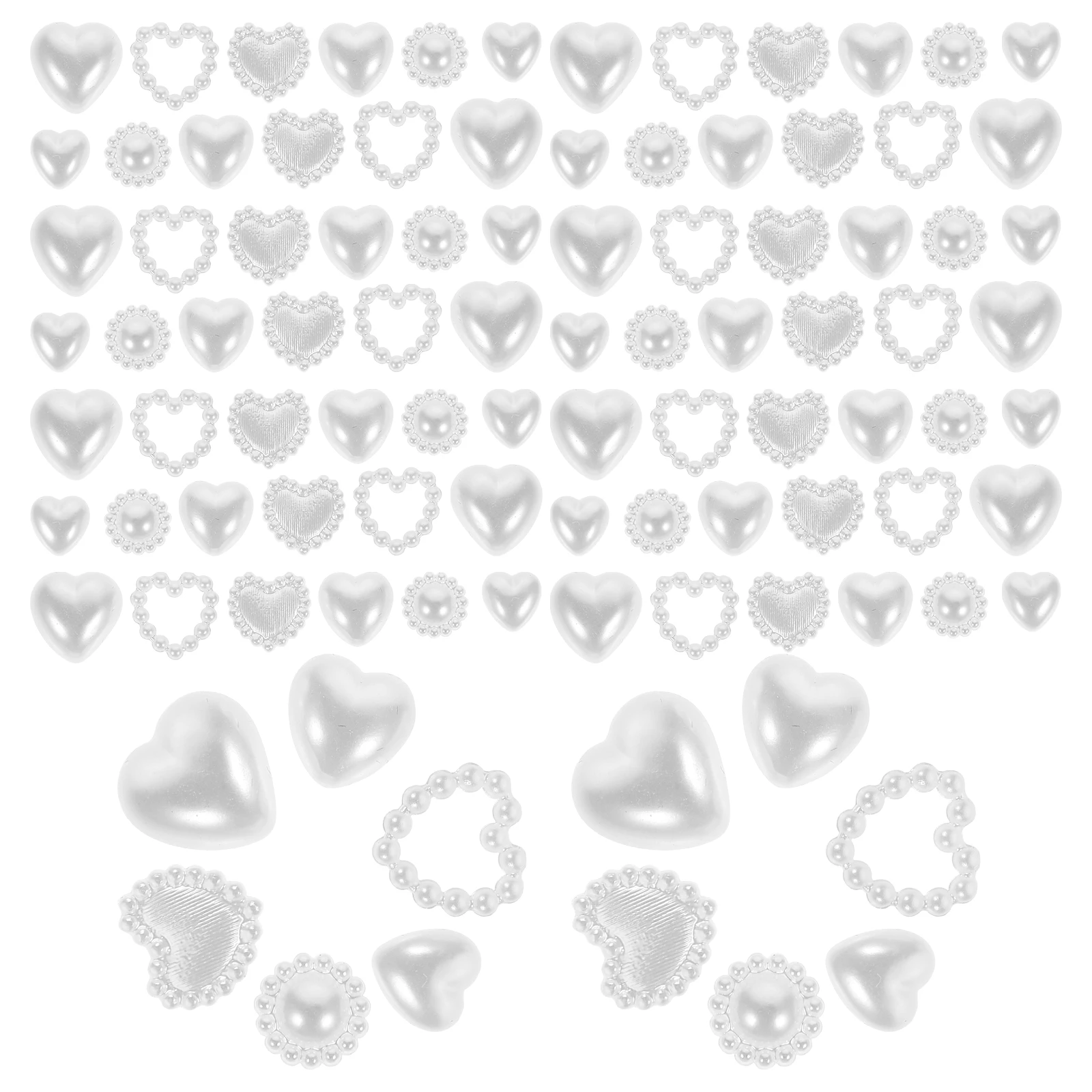 

Pearl Nail Accessories Decor Charm Small White Gems for Girls Manicure decorations charming elegant stylish accessories pearl