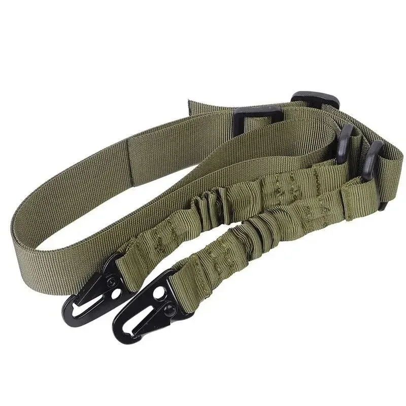 Tactical Sling Shoulder Strap, Rifle ao ar livre, Metal Buckle Belt, Caça Acessórios, Tactical Gear, 2 Ponto