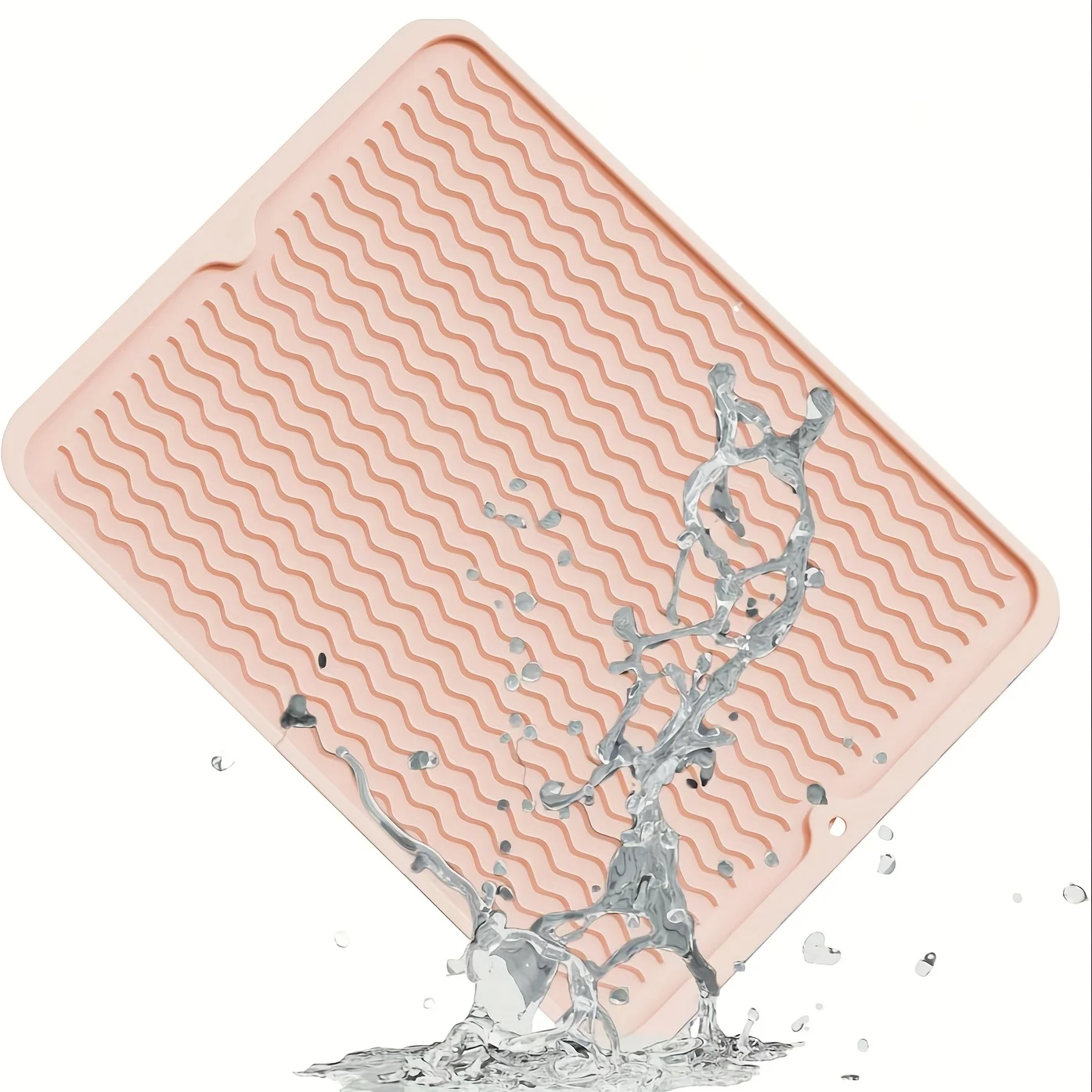 

Silicone Dish Drying Mat, 40 x 30cm - Dish Drying Mat, Counter top Mat, Dish Draining Mat, Sink Mat, Large Silicone Trivet