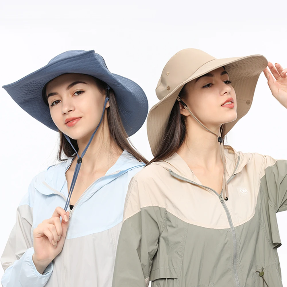 Ohsunny Alpine Hat Women Bucket Caps UPF1000+ UV Protection  2024 Spring Summer New Fashion Sunhats for Outdoors Hiking Camping