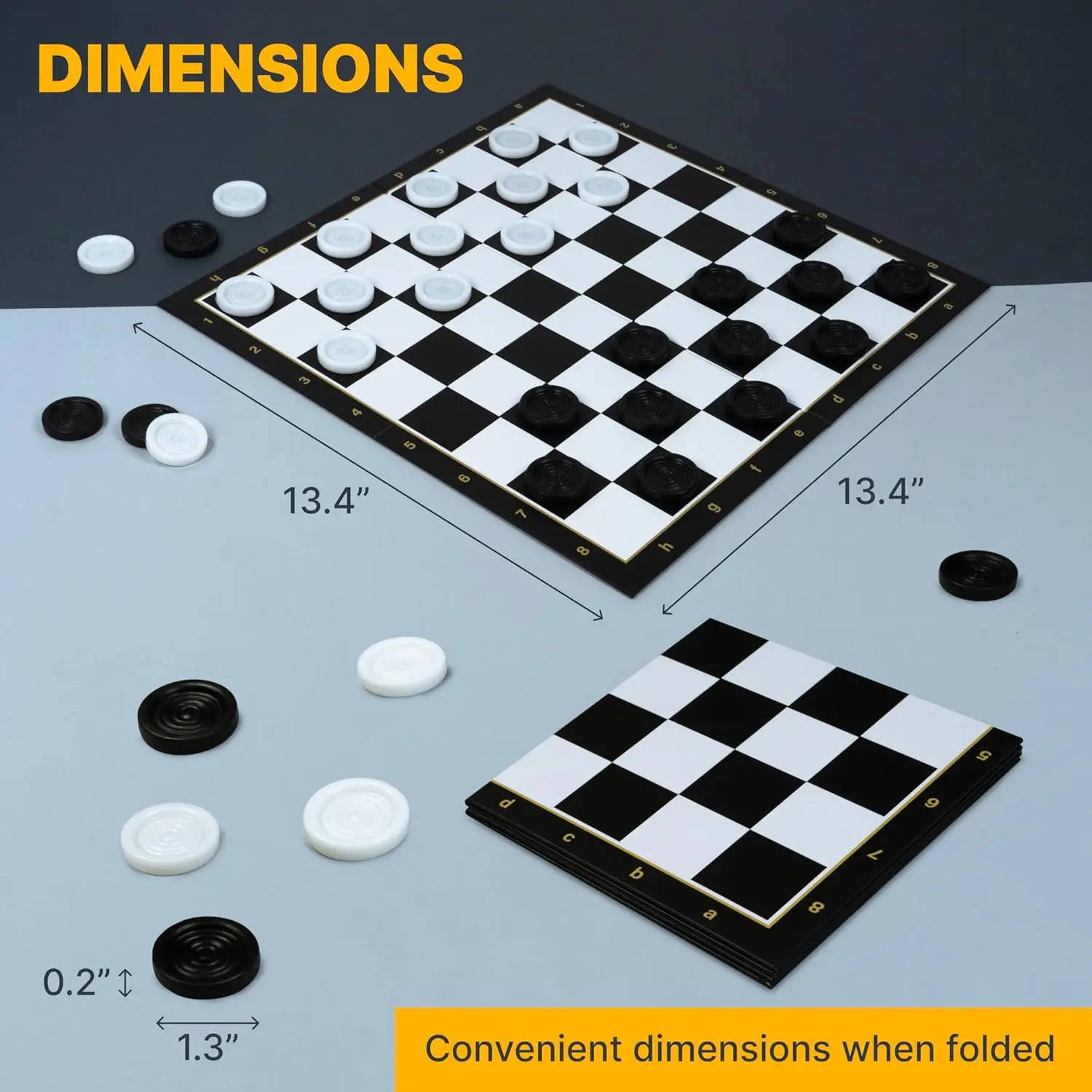 لعبة الداما مع 30 قطعة لعبة الداما - لعبة اللوحة الكلاسيكية للأطفال والكبار #2