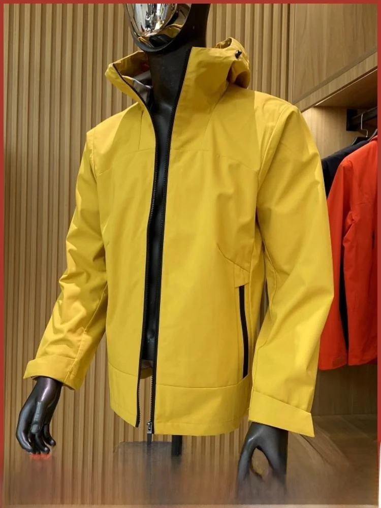 

Мужская ветрозащитная куртка из софтшелла на открытом воздухе, новая ранняя осень, модная застежка-молния, полиэфирная ткань, молодежная (3) Jaet