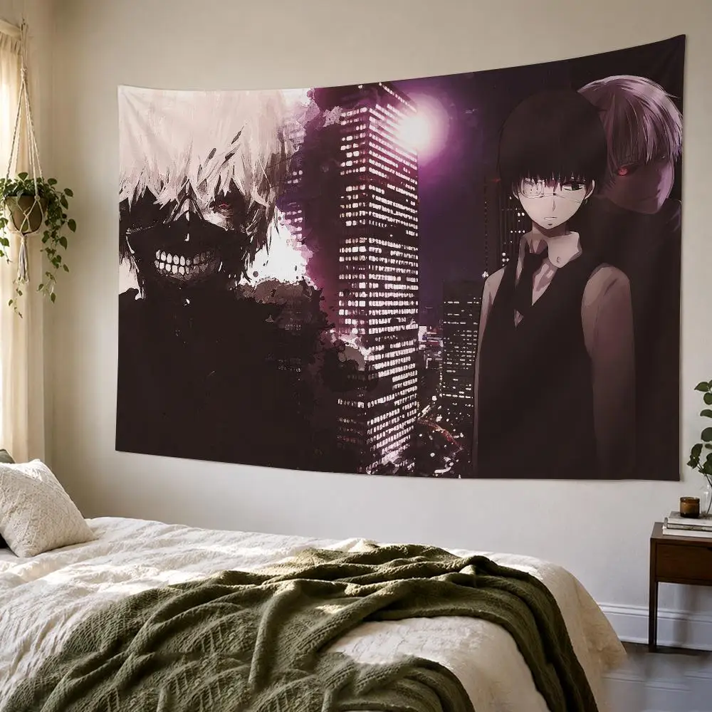 Japan Anime T-Tokyo Ghoul Tapestry Bedroom Living Room Bar Party House Home Dorm Interior Wall Decor Background Banner