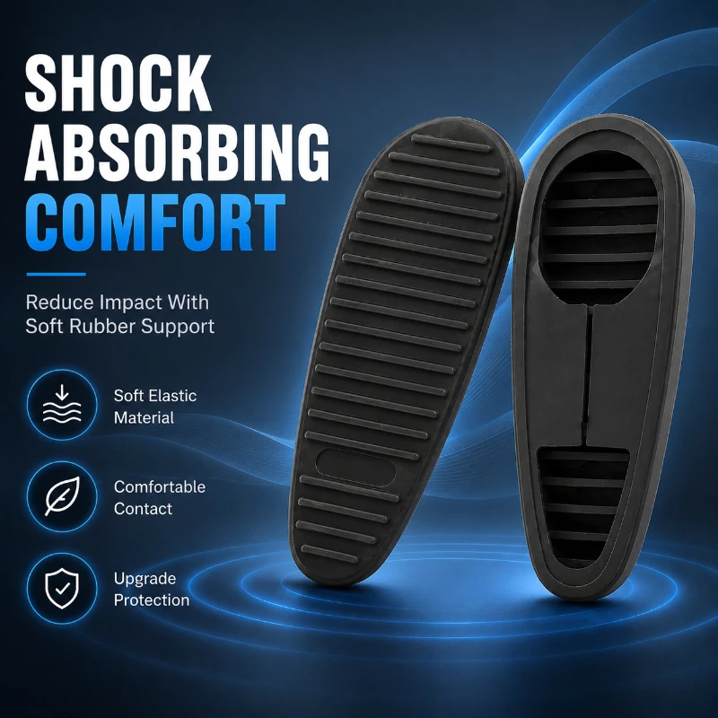 1/2/3PCS Thick Black Rubber Buffer Mat Multi-scene Use Anti-slip Shock Absorbing Height Increase Soft Support Cushion