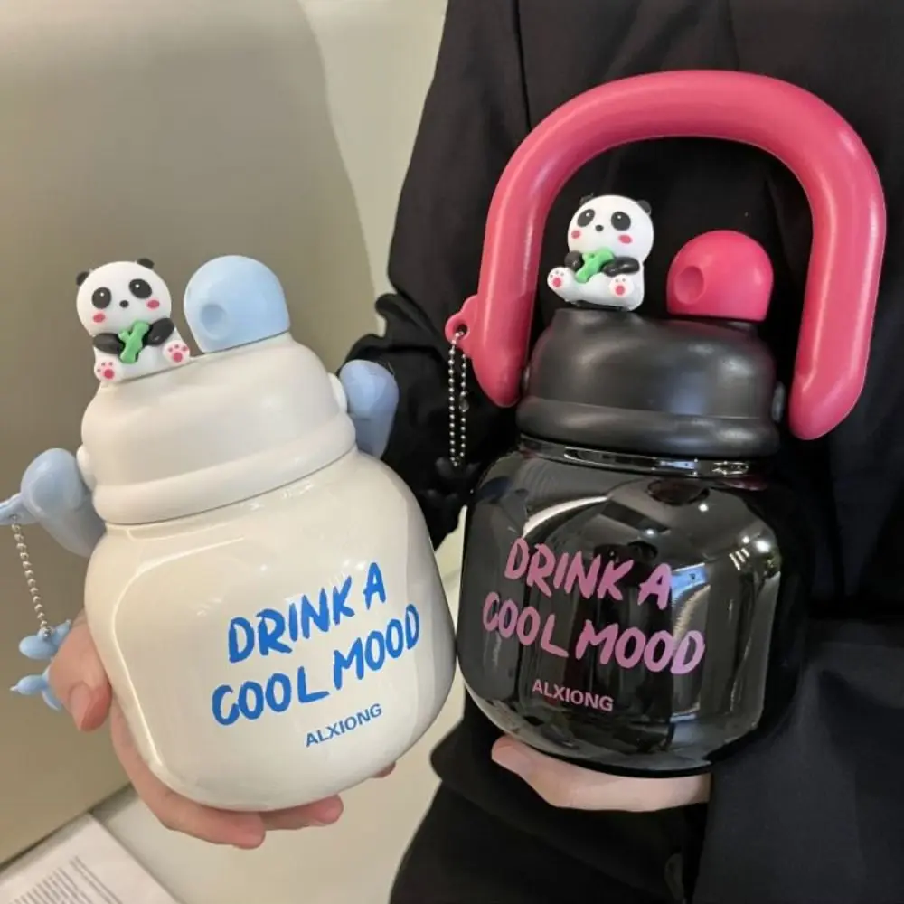 

With Straw Insulated Water Bottle 316 Stainless Steel 650ML Portable Insulation Cup Portable Large Capacity