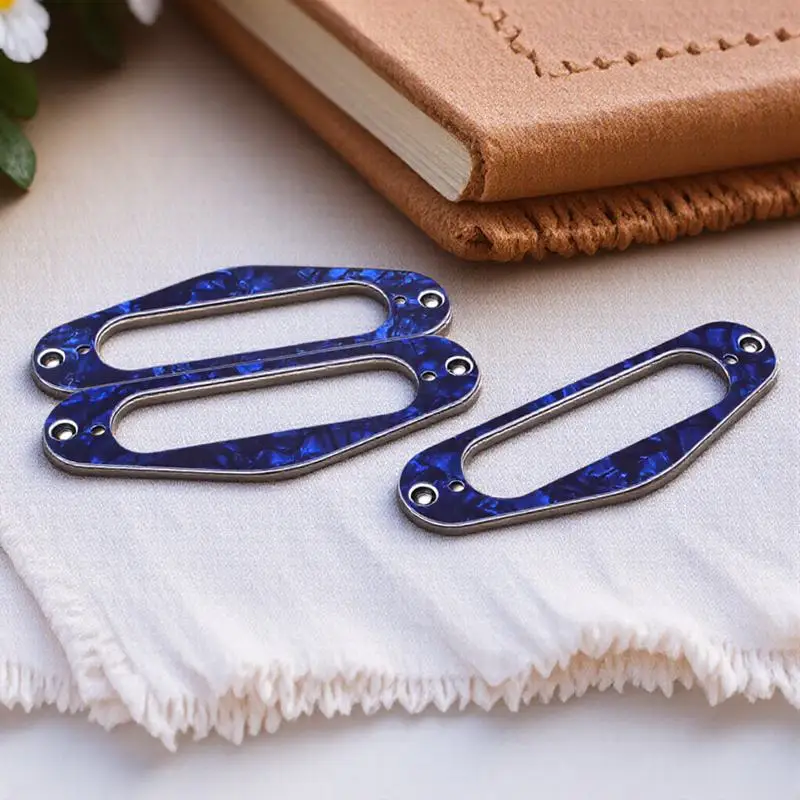 

3pcs Guitar Pickup Frame Tl Style Single Coil Pickup Ring Mounting Ring For Electric Guitars Replacement Accessory Black