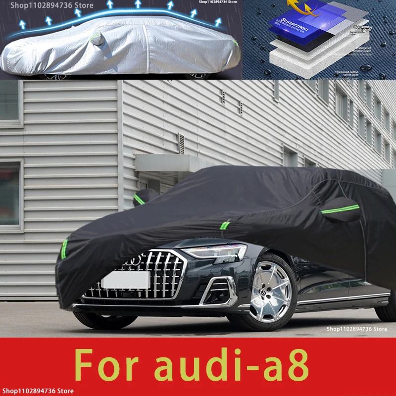 

For audi a8 fit Outdoor Protection Full Car Covers Snow Cover Sunshade Waterproof Dustproof Exterior Car accessories