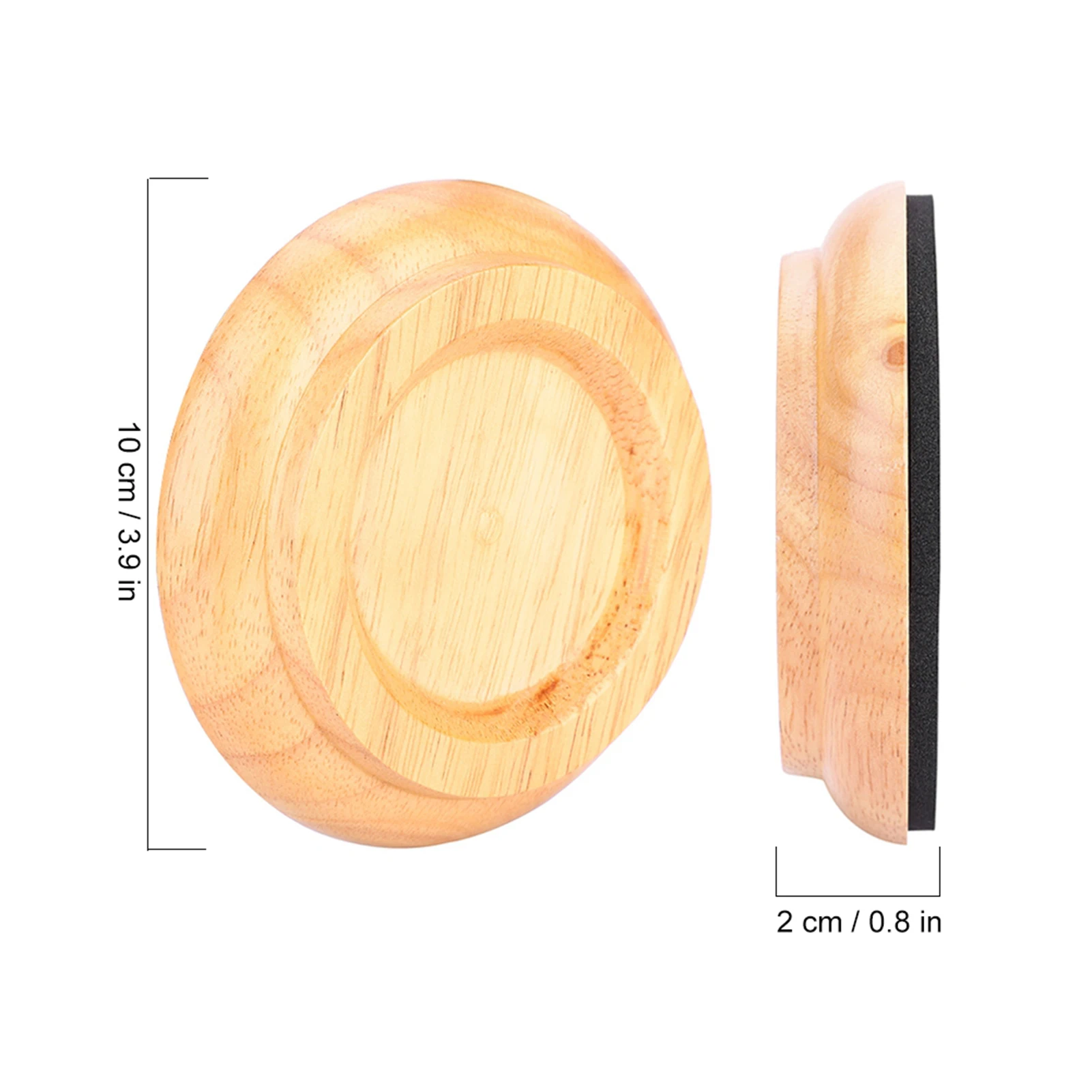 4 قطع من وسادات قدم البيانو المستديرة من خشب الزان مجموعة ملحقات أكواب البيانو المستقيمة #6