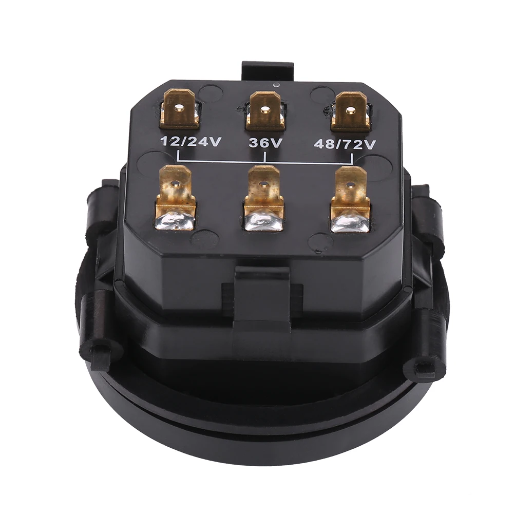 Battery Indicator LED Battery Indicator 12V/24V/36V/48V/72V LED Digital Battery Indicator Gauge with Hour Meter for Cart
