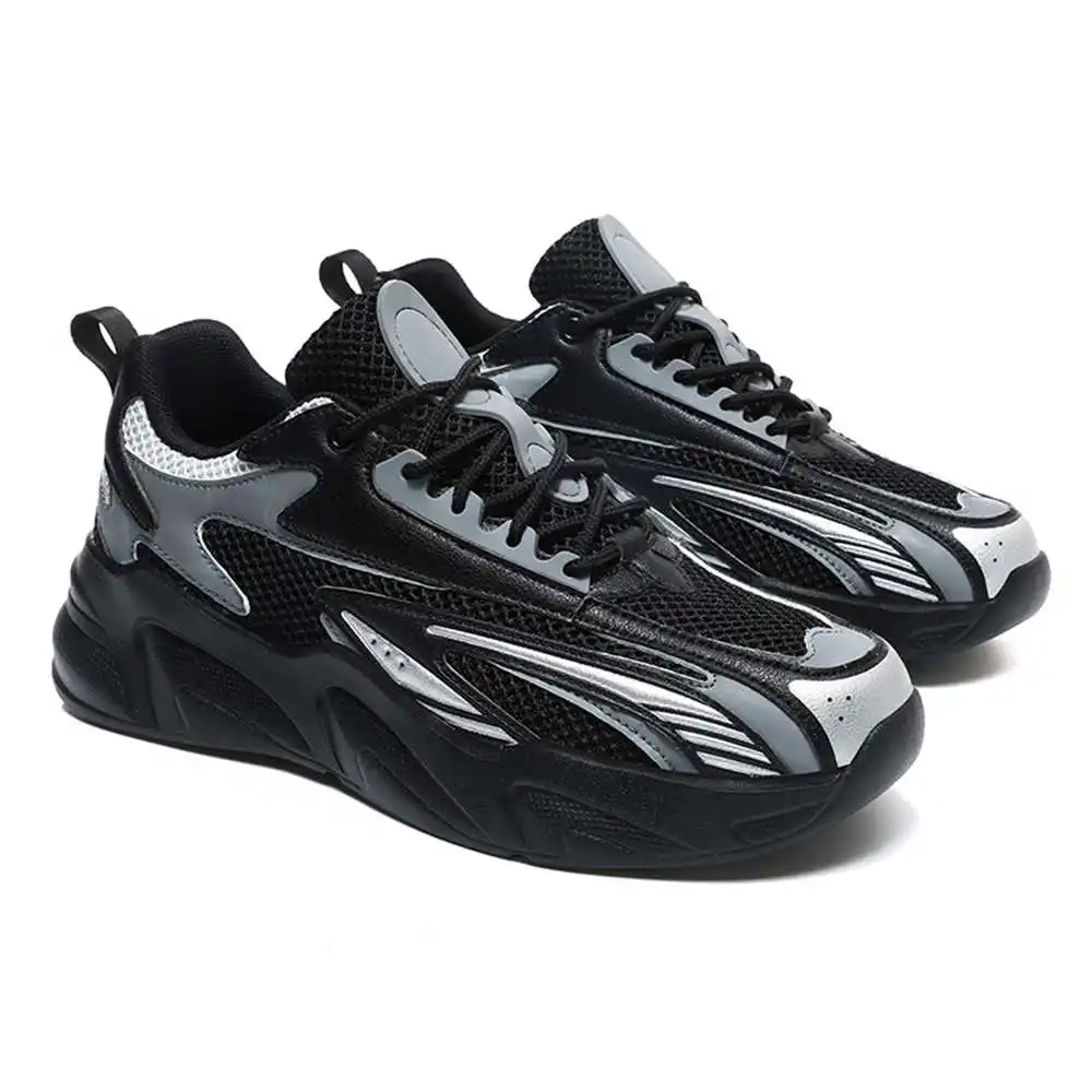 Plataforma talla 40 comprar zapatillas de deporte tejidas zapatos de ocio para hombres botas de marca de lujo deporte Tenisky práctica Sabot entrenadores bajo costo