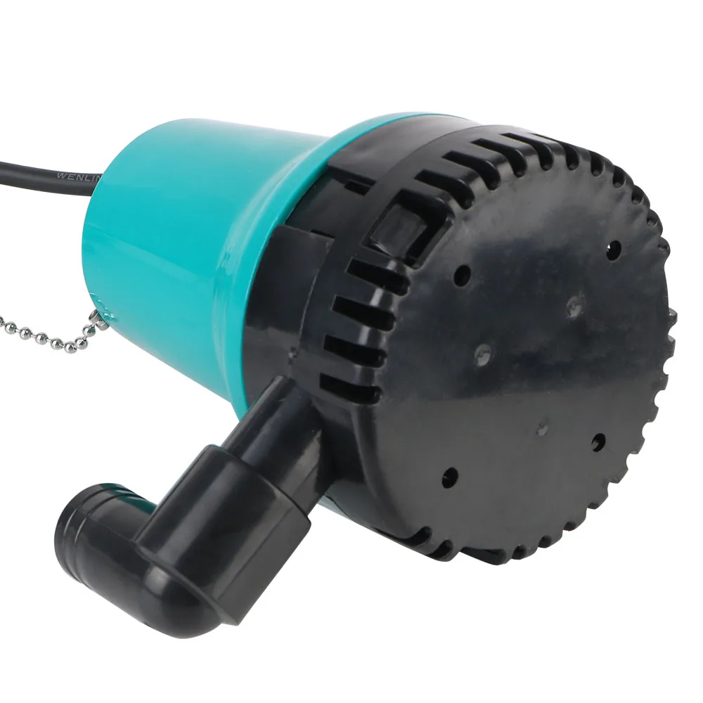 Pompa Air celup 4600RPM 50W tangki ikan Filter DC 12V/24V untuk rumah tangga/pertanian pengisap bawah portabel pompa lambung kapal laut