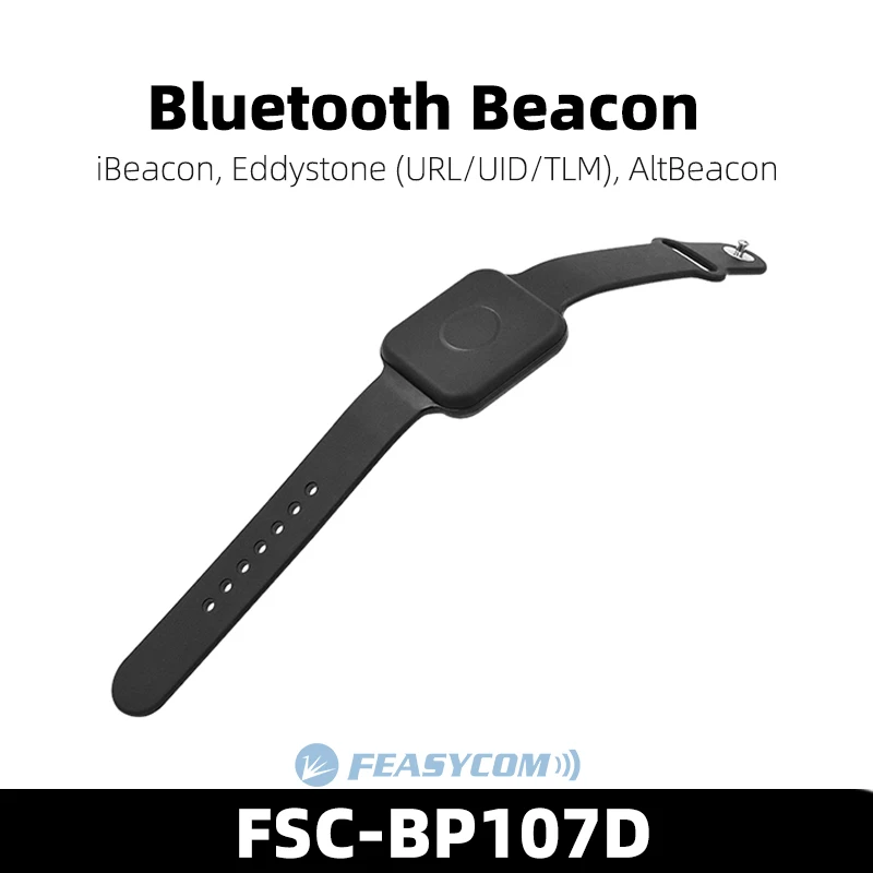 Waterproof IoT BLE 5.1 Wristband Wearable Personnel Location Tracking Bluetooth Low Energy Beacon Bracelet for iBeacon Eddystone