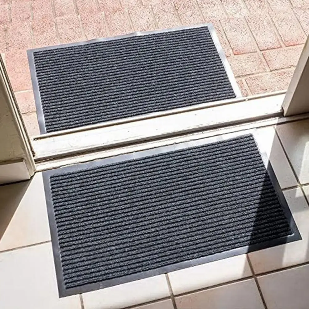 

Striped Floor Carpet House Entrance Mat Floor Rug Carpet Household Water Absorbing Non-slip Kitchen Rugs Foot Mat For Hallway