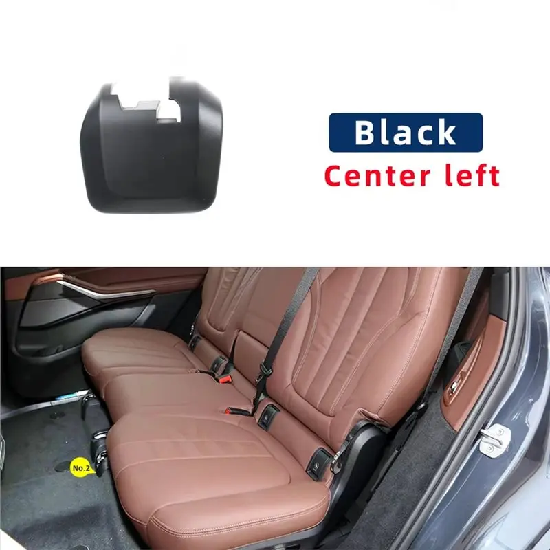 A48P-Seat Sliding Track Rail Guide Rail Cover For BMW X5 G05 X7 G07 Rear Second Row Trim Cover