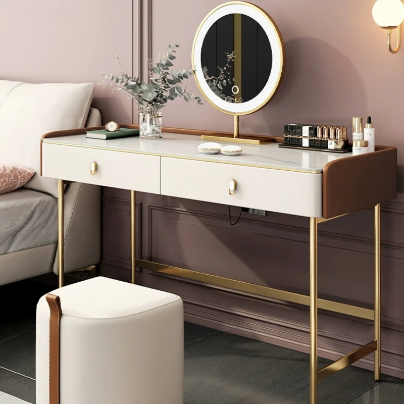 

dressing table, small bedroom, modern and simple, dressing table storage cabinet, integrated minimalist, makeup table