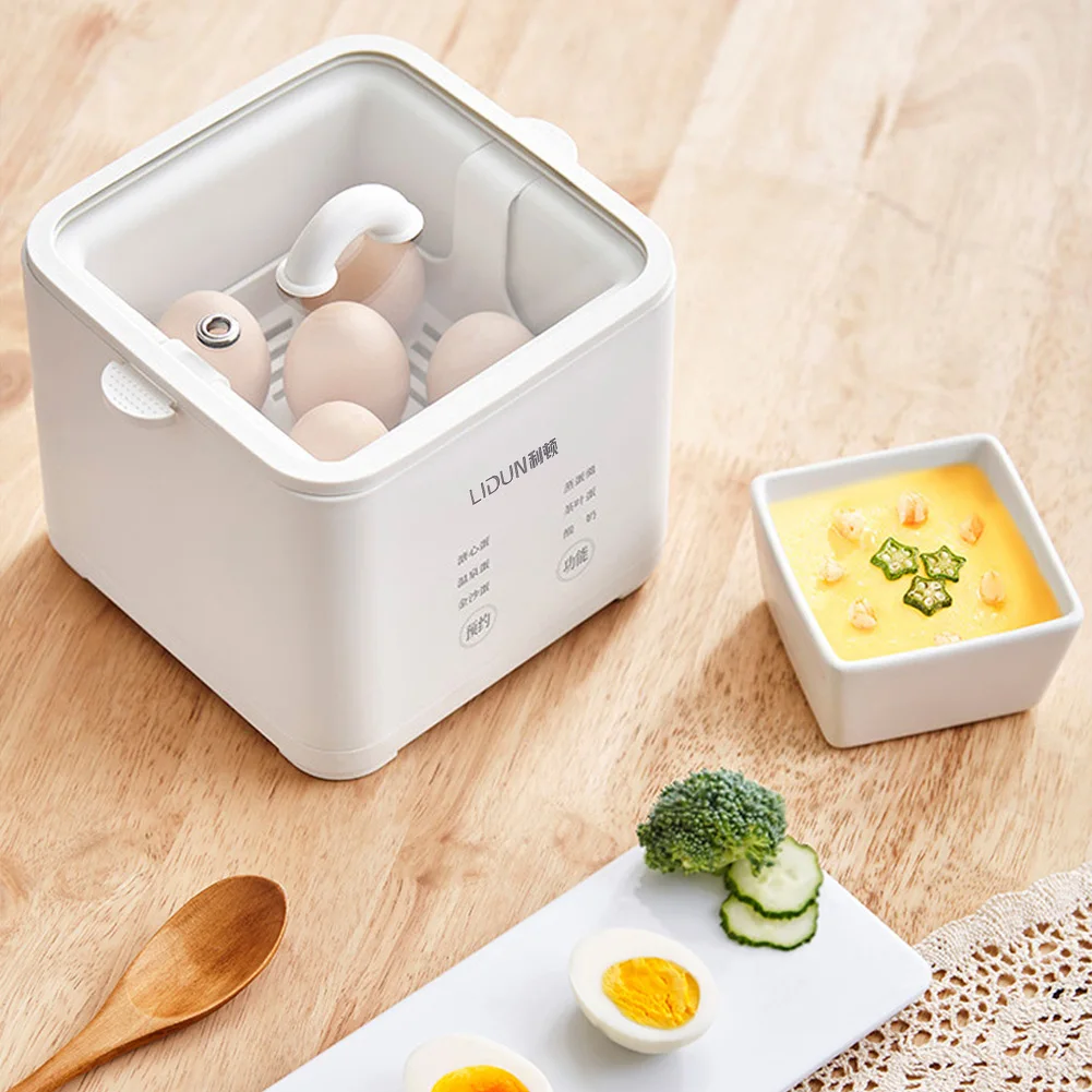 

220V Electric Cook Pot 300W Automatic Steamed Boil Breakfast Machine Electric Egg Boiler Automatic Egg Custard Steaming Cooker