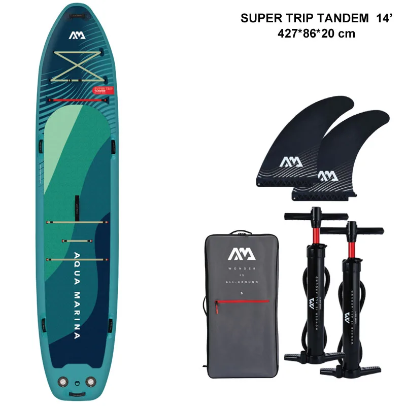 AQUA MARINA 2 3 PERSOON groot formaat opblaasbare sup stand up paddle board surfplank SUPER TRIP TANDEM surfplank opblaasbare kajak