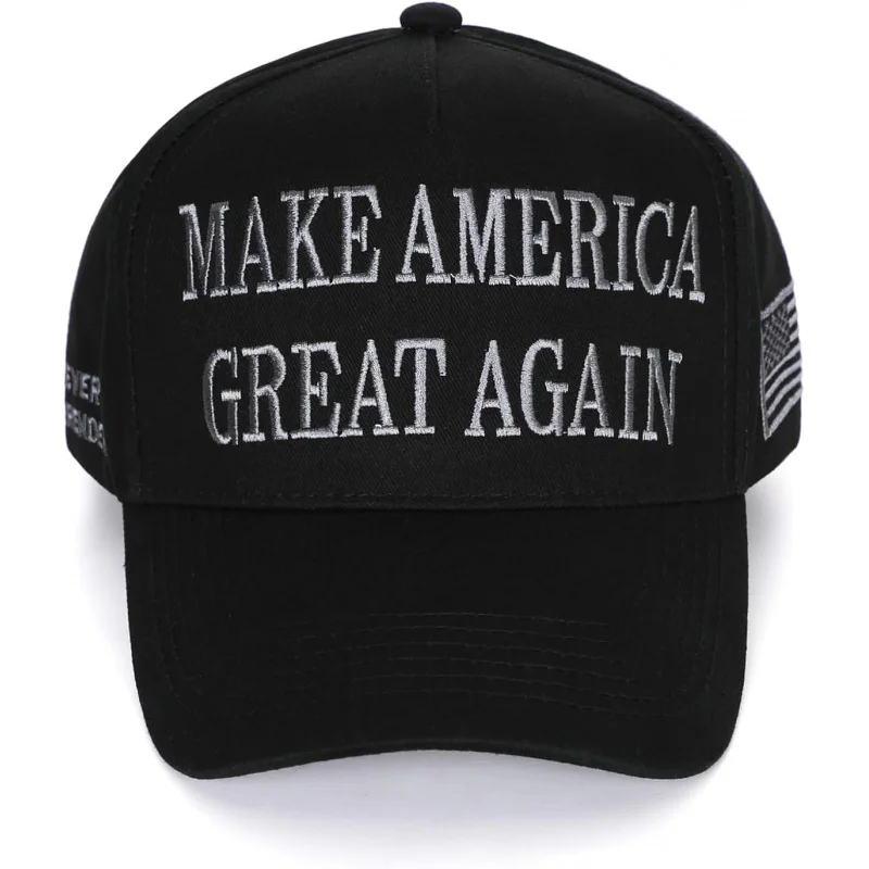 Trump MAGA Hat Make America Great Again Never Surrender Donald 2024 American Flag Baseball Cap